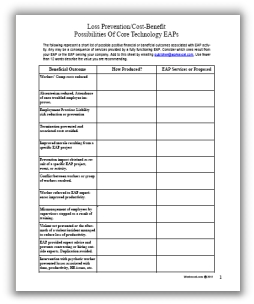 employee assistance program postive outcomes