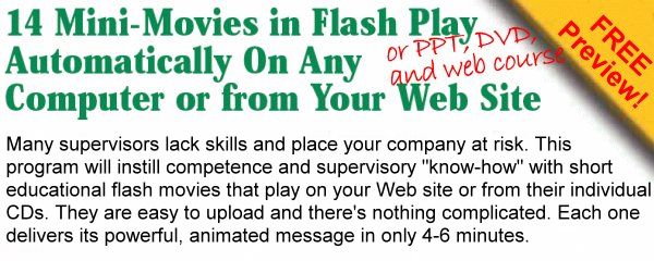 supervisor training courses online PPT, DVD, Movie